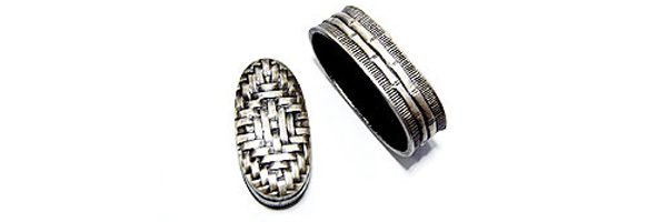 foto Fuchi and Kashira Set Ajiro